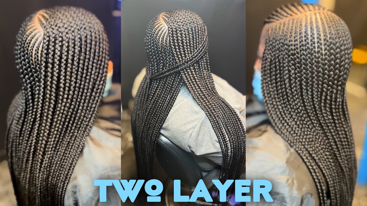 2 LAYER FEED IN BRAIDS TUTORIAL (HOW TO/BEGINNER FRIENDLY)