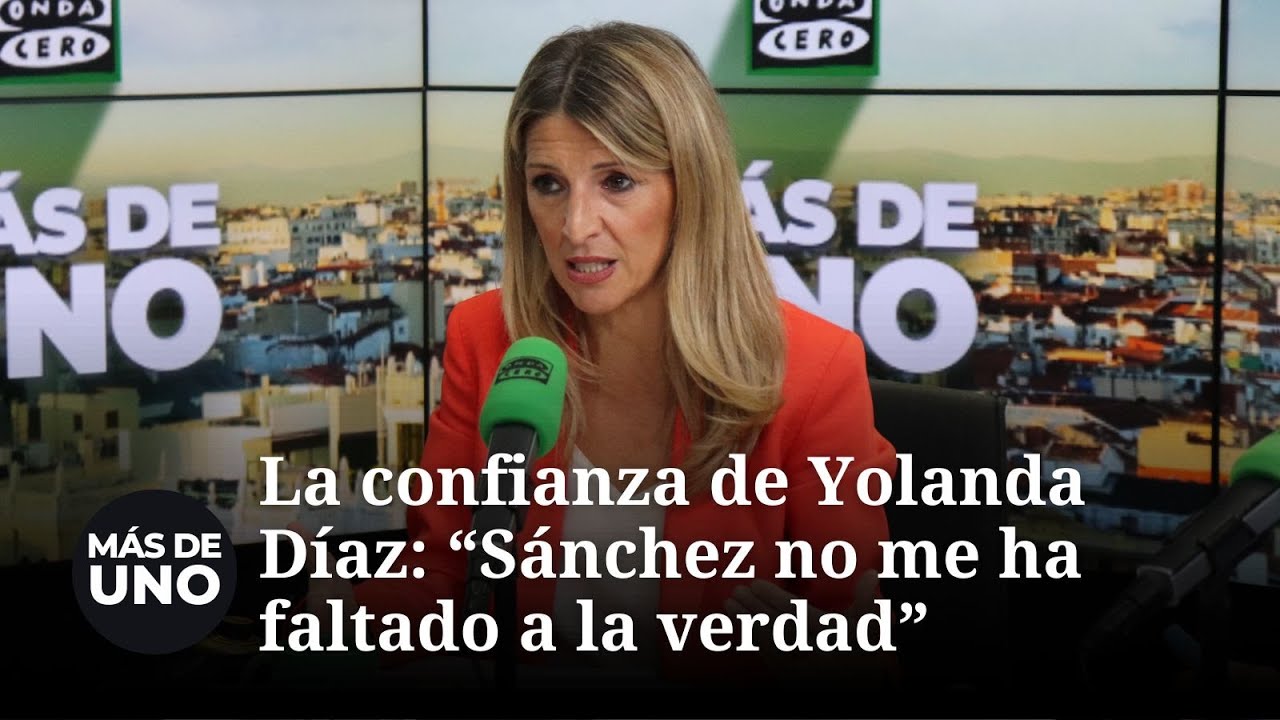 La confianza de Yolanda Díaz en Pedro Sánchez sobre el 'caso Cerdán': 