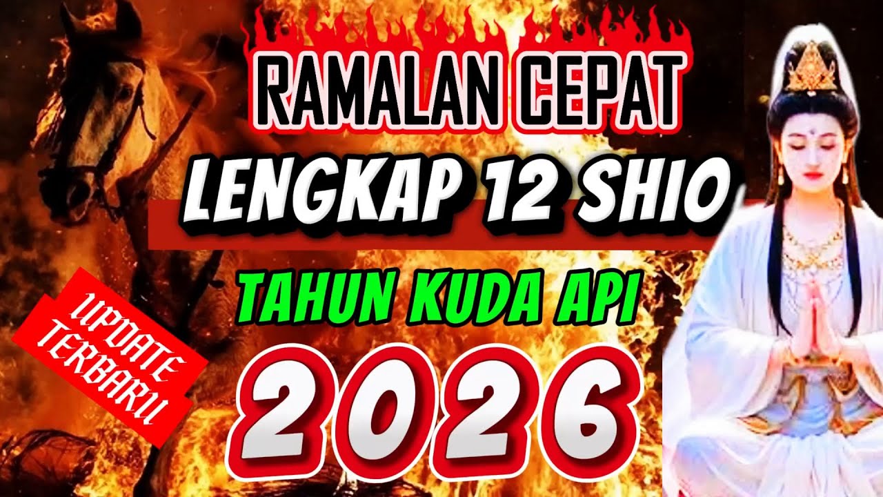 RAMALAN CEPAT! Lengkap 12 Shio 2026, Tahun Kuda Api (Akurat & Terpercaya)