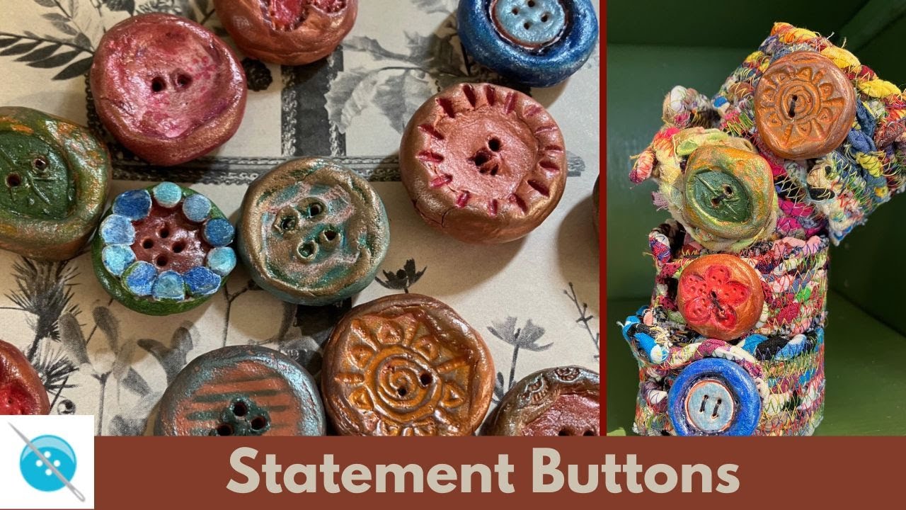 Making Clay Covered Buttons