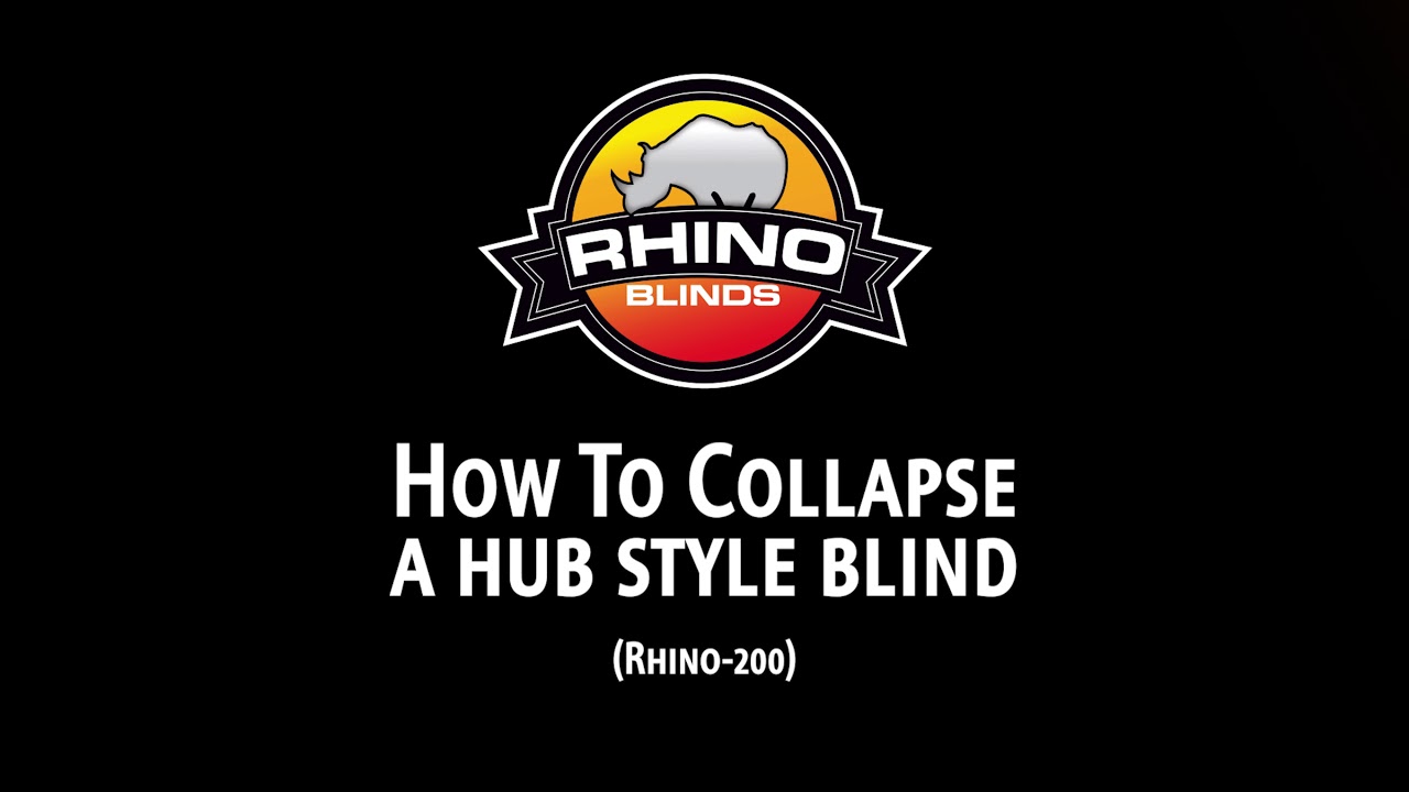 How to Set Up & Take Down a Hub Style Blind