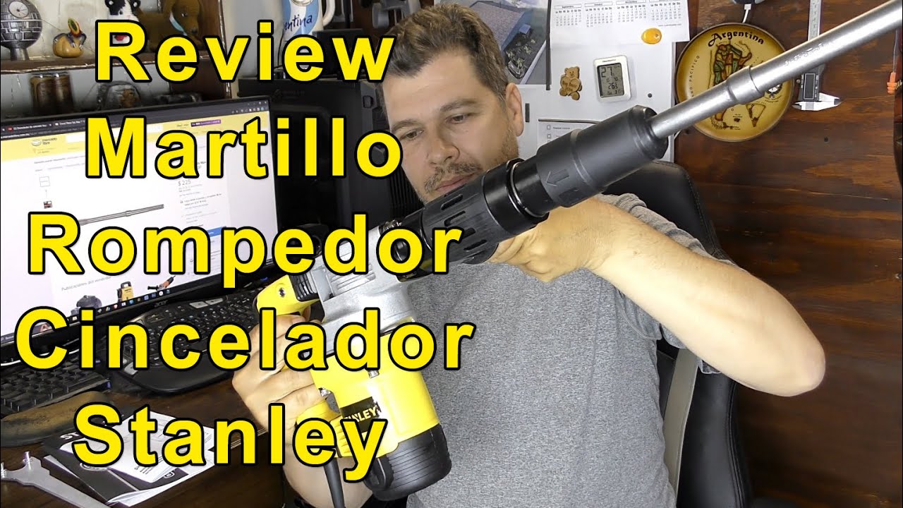 Review - Taladro Rompedor Cincelador Stanley 2 Modos Sds Max 1010w 5 Kg (SHM5K-B3 SDS MAX)