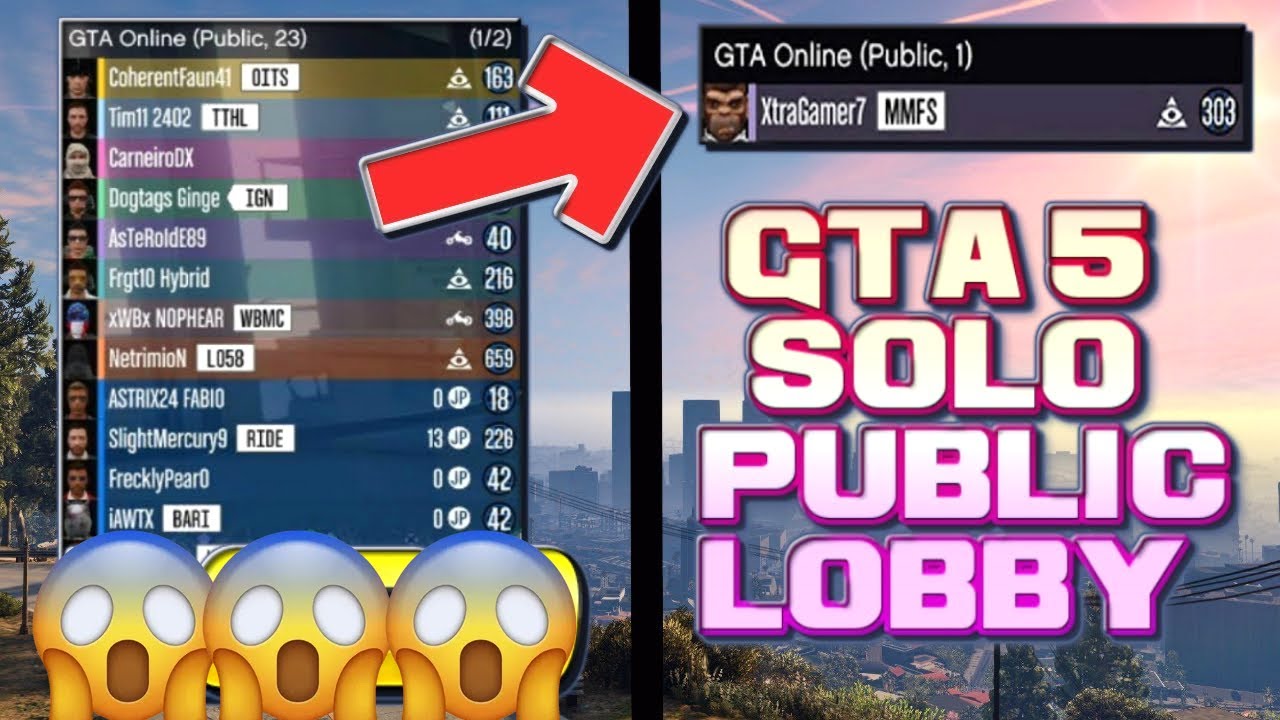 How To Get a SOLO PUBLIC Lobby in GTA 5 Online on PC