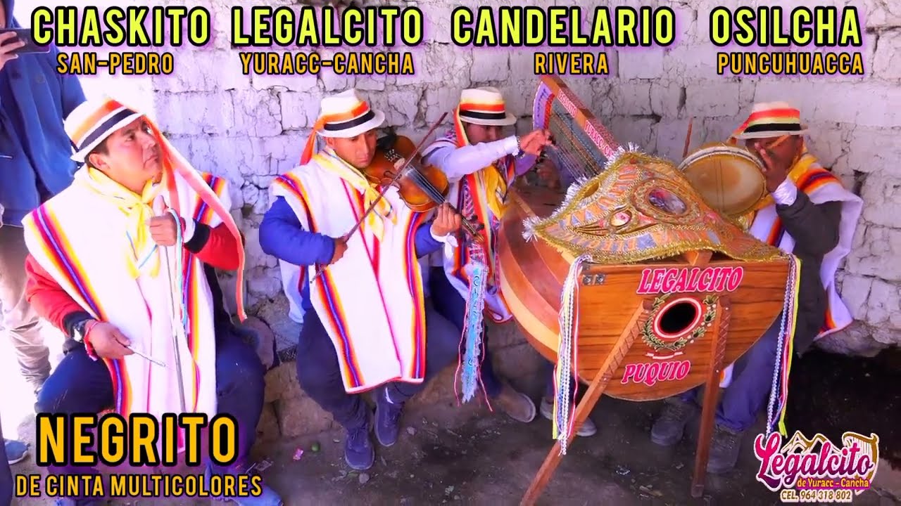NEGRITOS DE CINTA MULTICOLORES DE ROY OSCCO CHASKITO Y LEGALCITO /PASACALLE Y VERSO