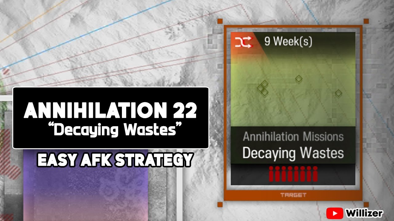Annihilation 22 : Decaying Waves - Easy Afk Strategy (4 Operators)【Arknights】