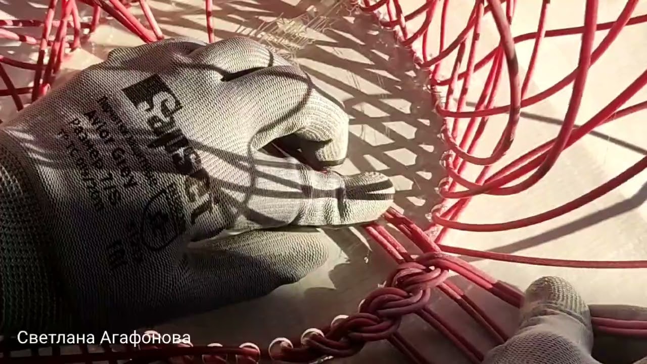 КОСИЧКА НА ТРЁХ СТОЙКАХ / НА ДОНЫШКЕ / ПЛЕТЕНИЕ ПРУТКОМ 