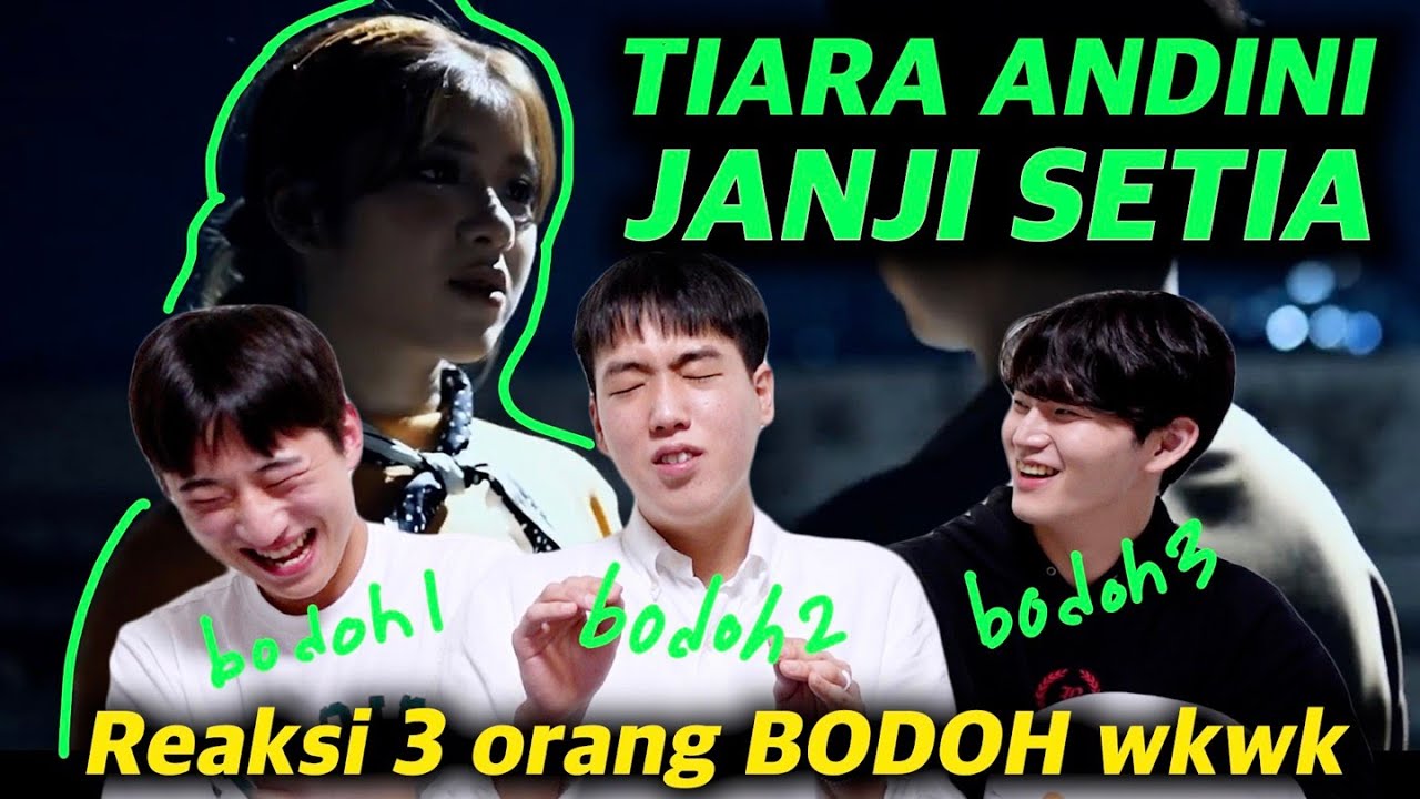 [REAKSI KOREA] TIARA ANDINI - JANJI SETIA | TOLONG KAMI 😂😂