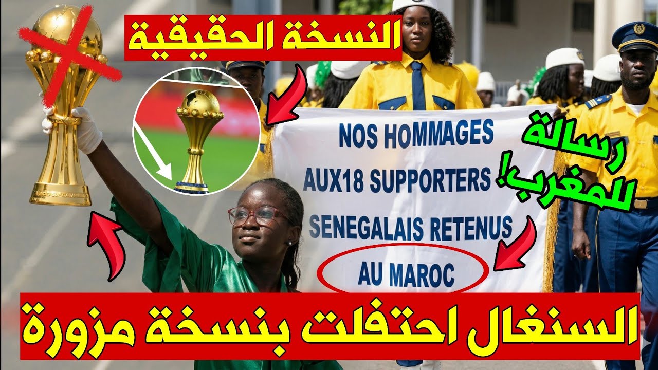 🔴السنغال أعادت الكأس للكاف؟.. بحضور الرئيس احتفلوا بكأس مقلدة ووجهوا رسالة للمغرب!