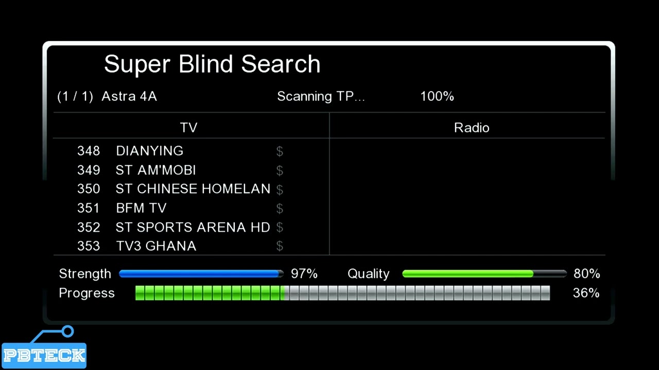 🔵 How To Scan Startimes FTA Satellite Channels On Master Decoder | Pbteck