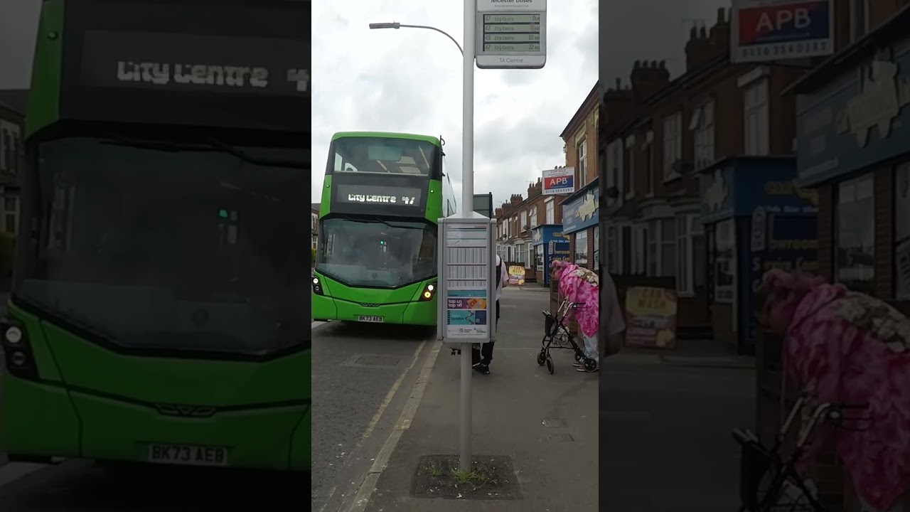 Arriva Midlands Wright StreetDeck Electroliner (8010 - BK73 AEB) Route 47 to Leicester l #leicester