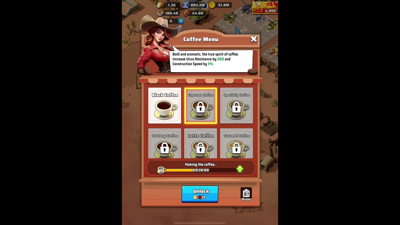 Virus Resistance - It’s coffee (with buffs)