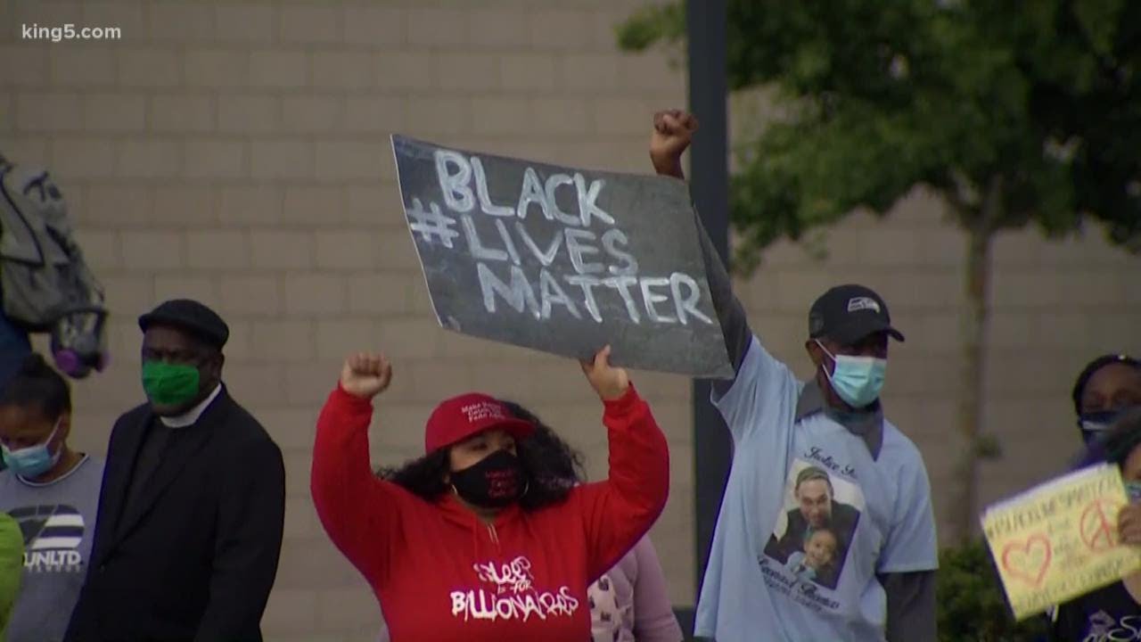 Protesters demand firings of police officers in Manuel Ellis and Said Joquin killings