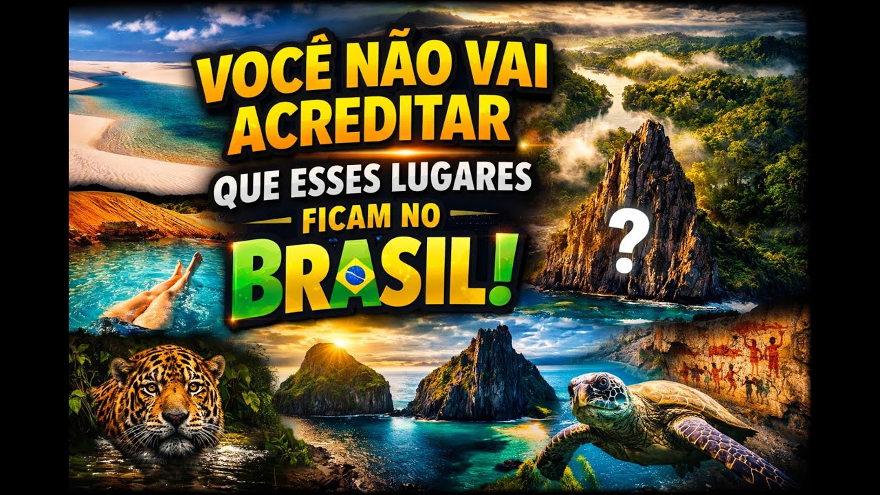 Você Não Vai Acreditar Que Esses Lugares Ficam no Brasil | Imagens Surreais em 4K