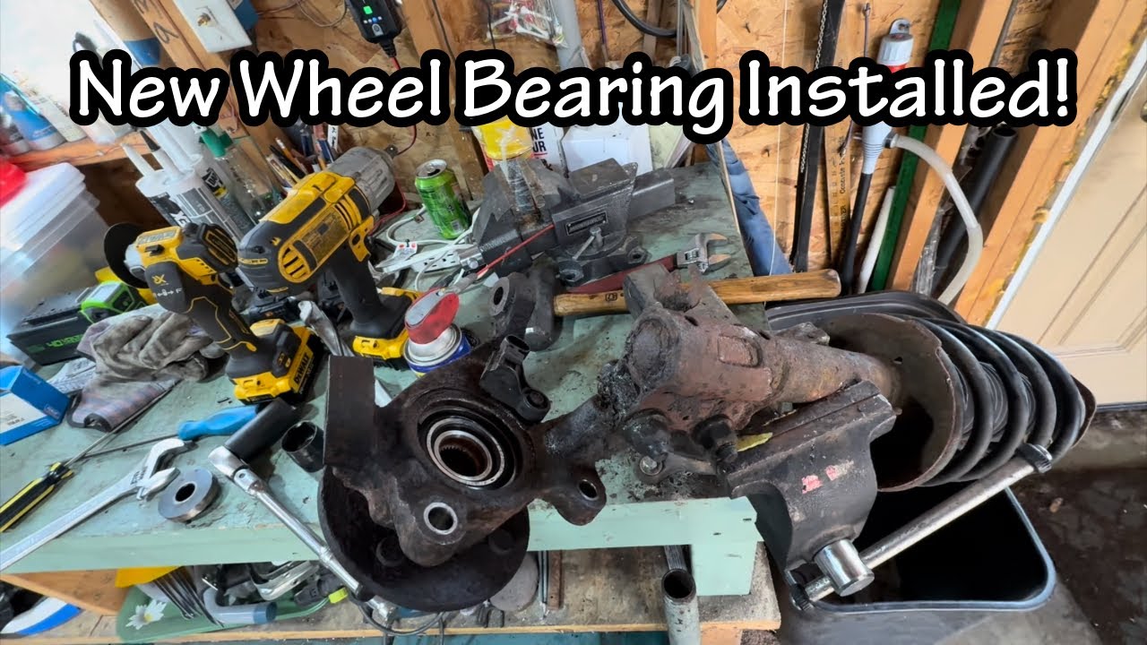 New Wheel Bearing Installed For The Red Saturn