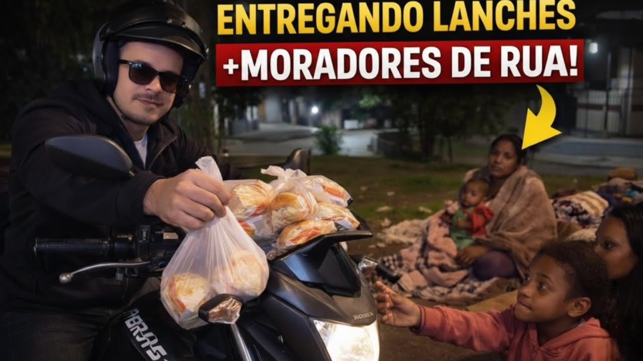 LIVE SOLID&Aacute;RIA NO RJ 🙏🏽 Entregando Lanches na Madrugada