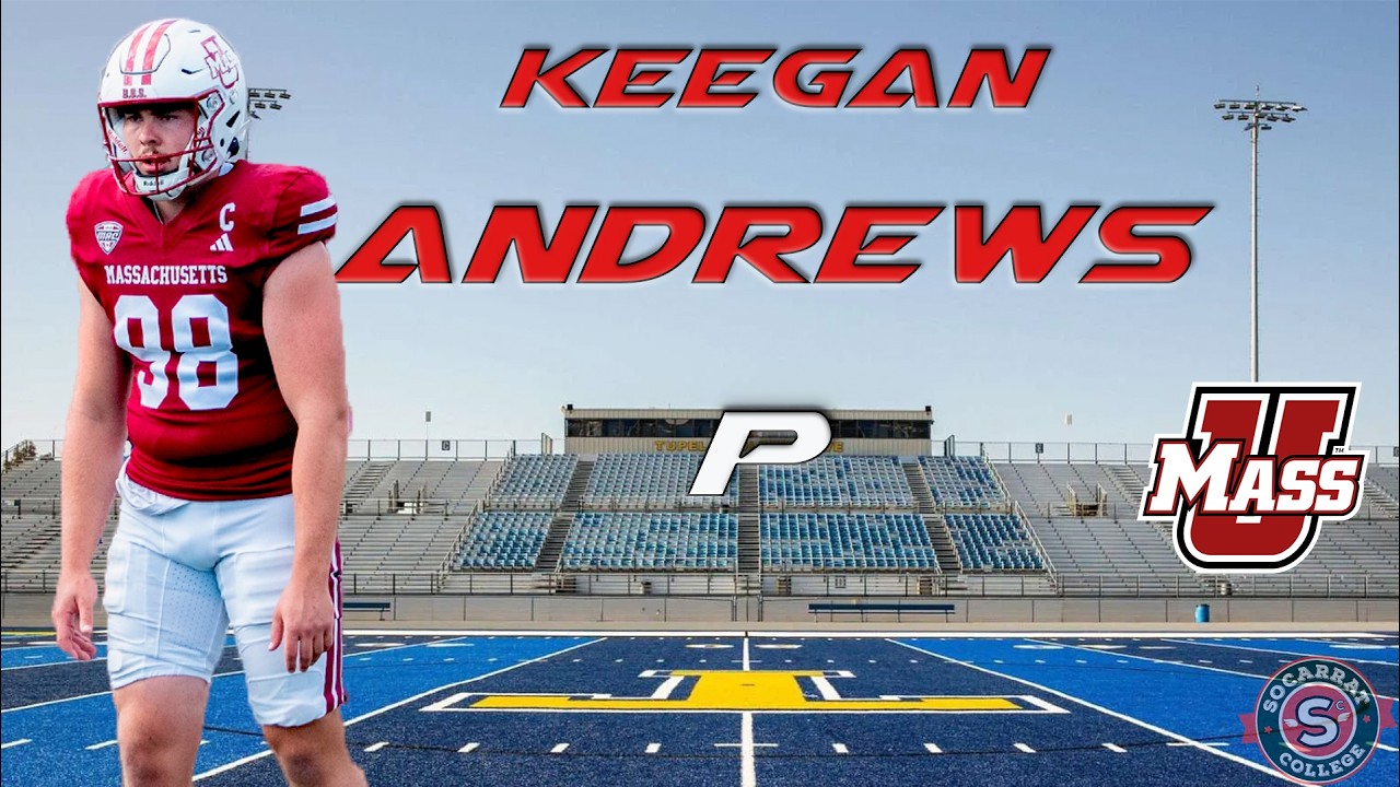 Keegan Andrews. Punter. UMass. NFL Draft 2026