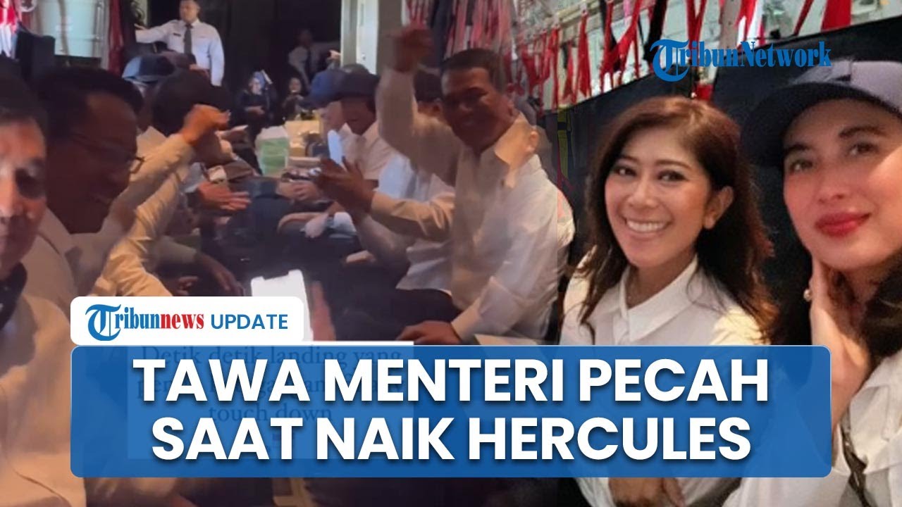 Penampakan di Dalam Pesawat Hercules: Tawa Para Menteri hingga Wamen Pecah Menuju Akmil Magelang