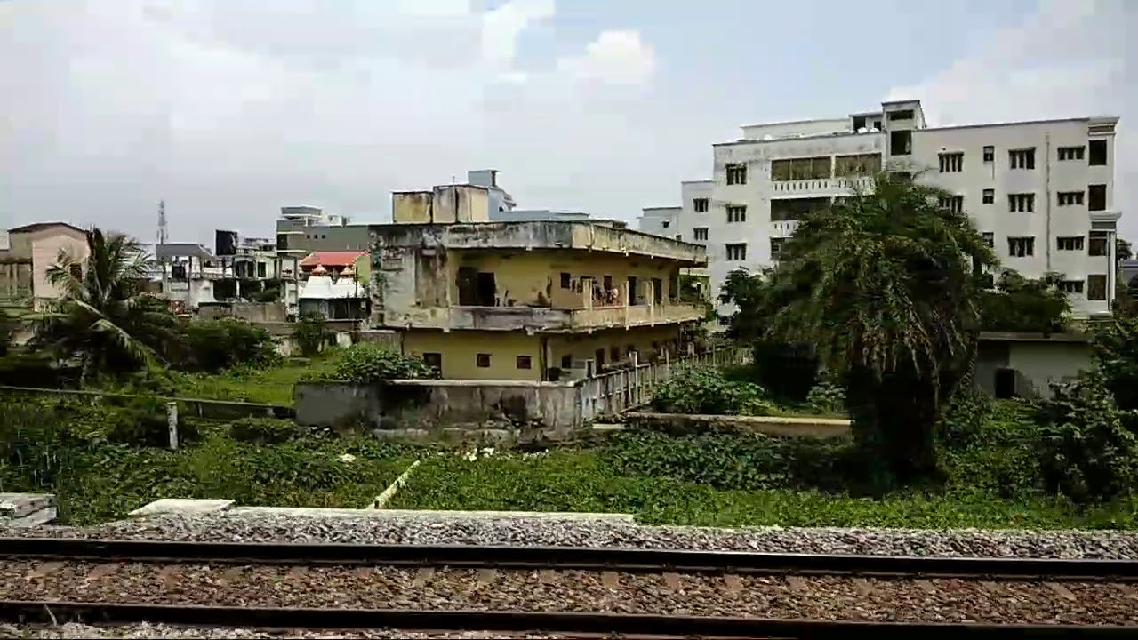 Clean & Beautiful track side view of BERHAMPUR CITY IN ODISHA
