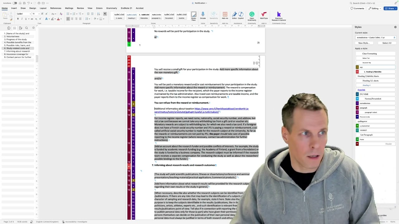 Эффективное использование стилей Microsoft Word в версии Mac