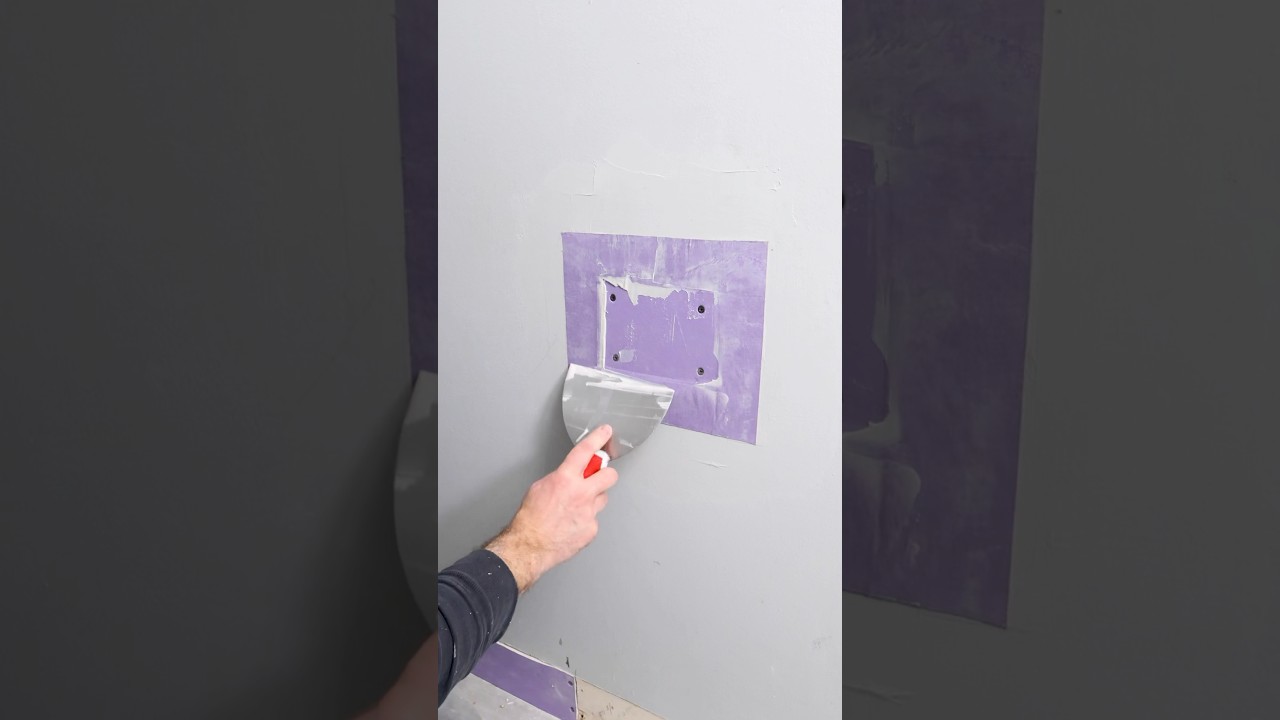 Drywall Repair Tips for Toilet Paper Holder - #shorts #homerepairtutor #drywallrepair
