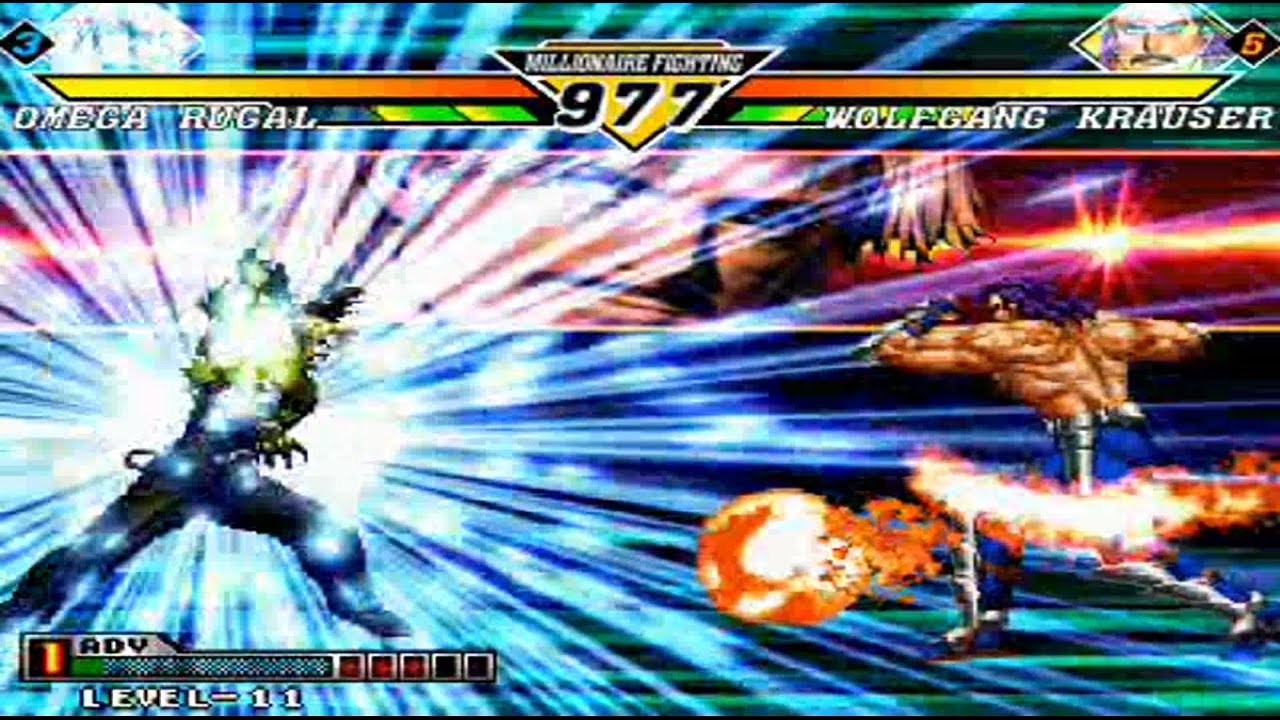 Omega Rugal (Efecto UM) VS Krauser (Efecto UM) en CvS Pro Aensland Castle Stage HD