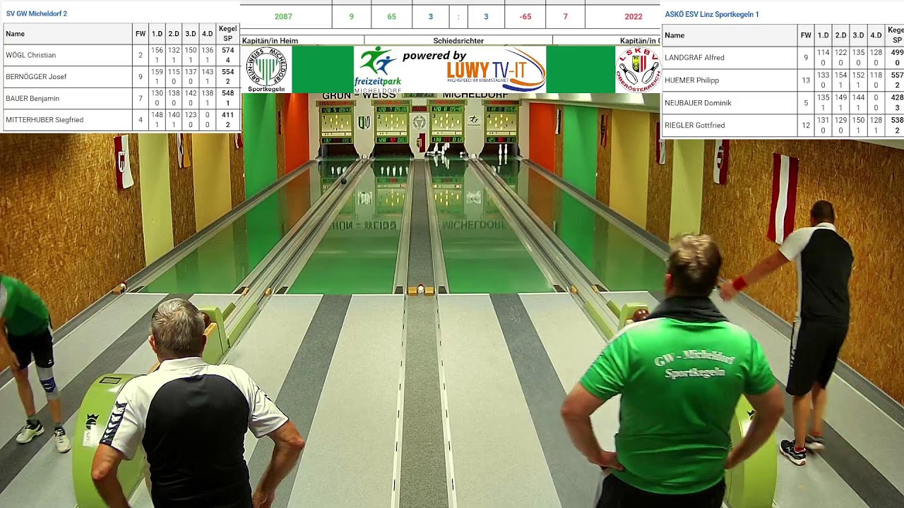 GW Micheldorf 2 gg. ESV Linz Sportkegeln