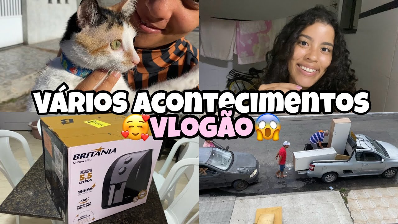 Mostrei muita coisa nesse vlog ,trabalho/comprei uma air fry pra minha mãe😍/preparativos para praia
