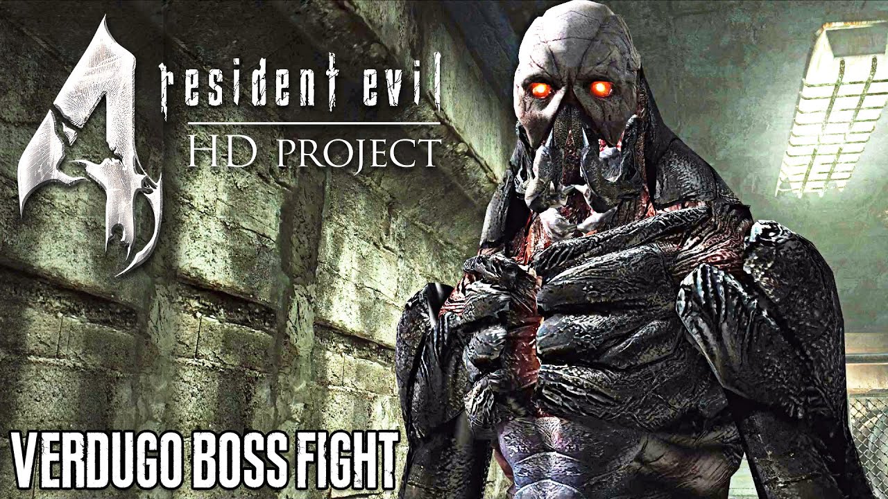 RESIDENT EVIL 4 HD Project - Verdugo Boss Fight (4K 60FPS) || TPM Full Upgrade