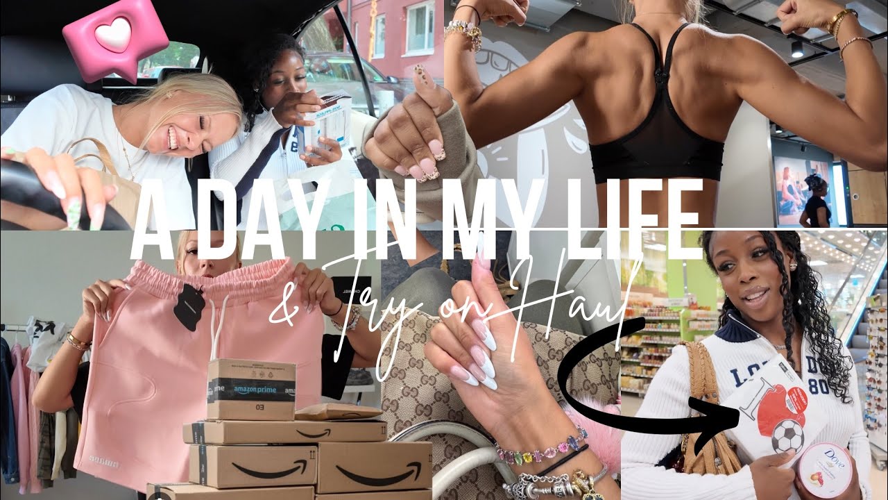 DAY IN MY LIFE x TRY ON HAUL 💕💅🏼📦