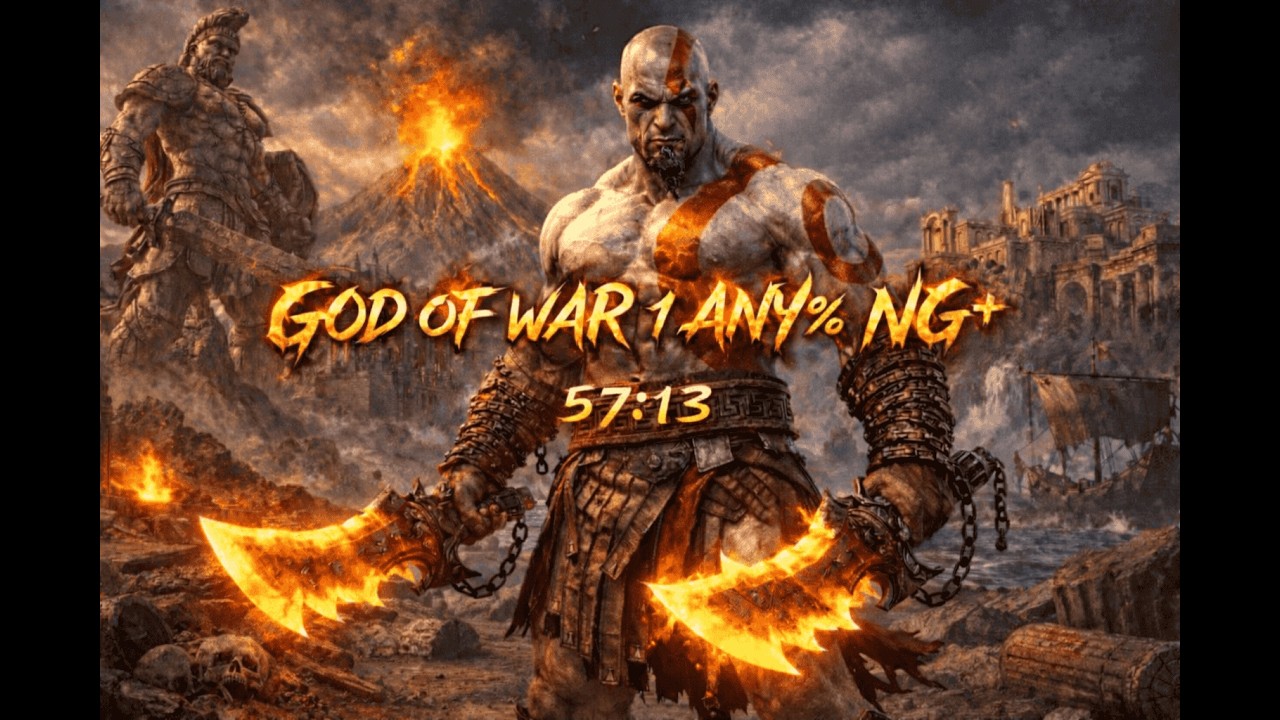 GOD OF WAR 1 ANY% NG+ PS2 EMU SKIP CUTSCENE