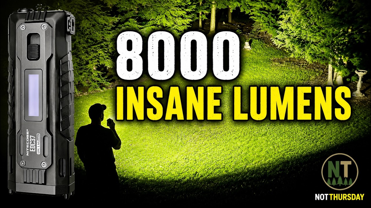 I was not expecting this much insane light  Nitecore EDC 37 flashlight review
