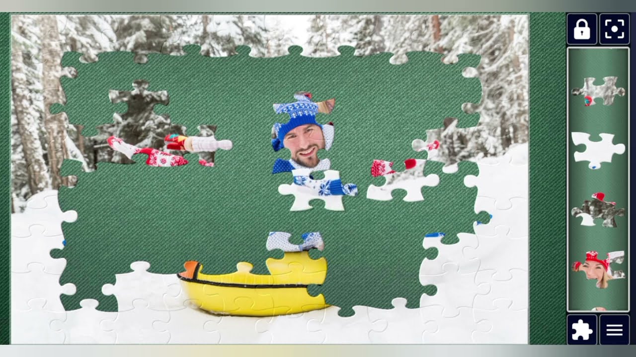Winter Fun❄️🏂 Happy Lifestyle 🙂⛷️🧩 joyful jigsaw puzzle 🧩//@jigsawpuzzle45