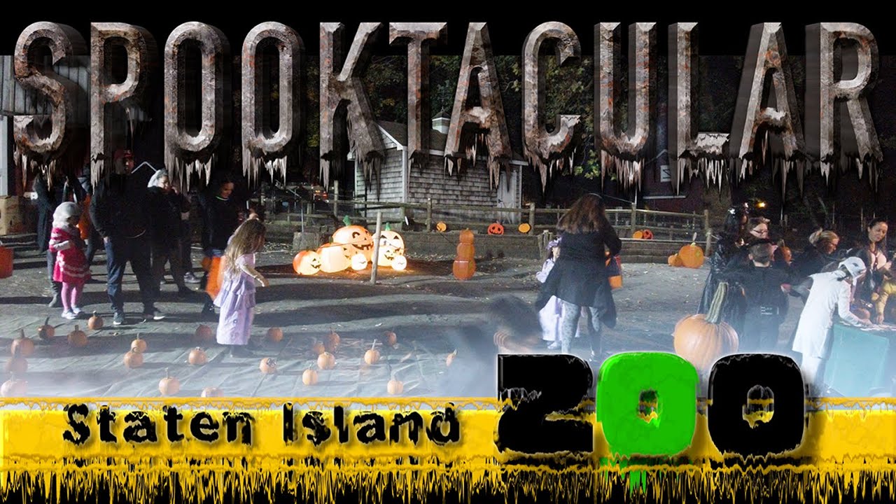 Staten Island, New York【SPOOKTACULAR (10/14, 15, 16 2022) | Staten Island Zoo】Walking Tour【4K】