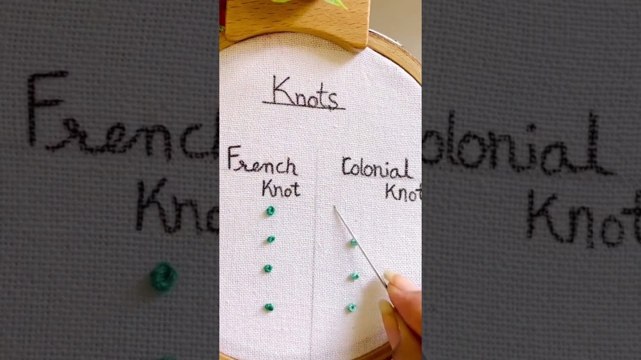 Basic French Knot Embroidery #shorts #trending #embroidery #stitch #ytshorts