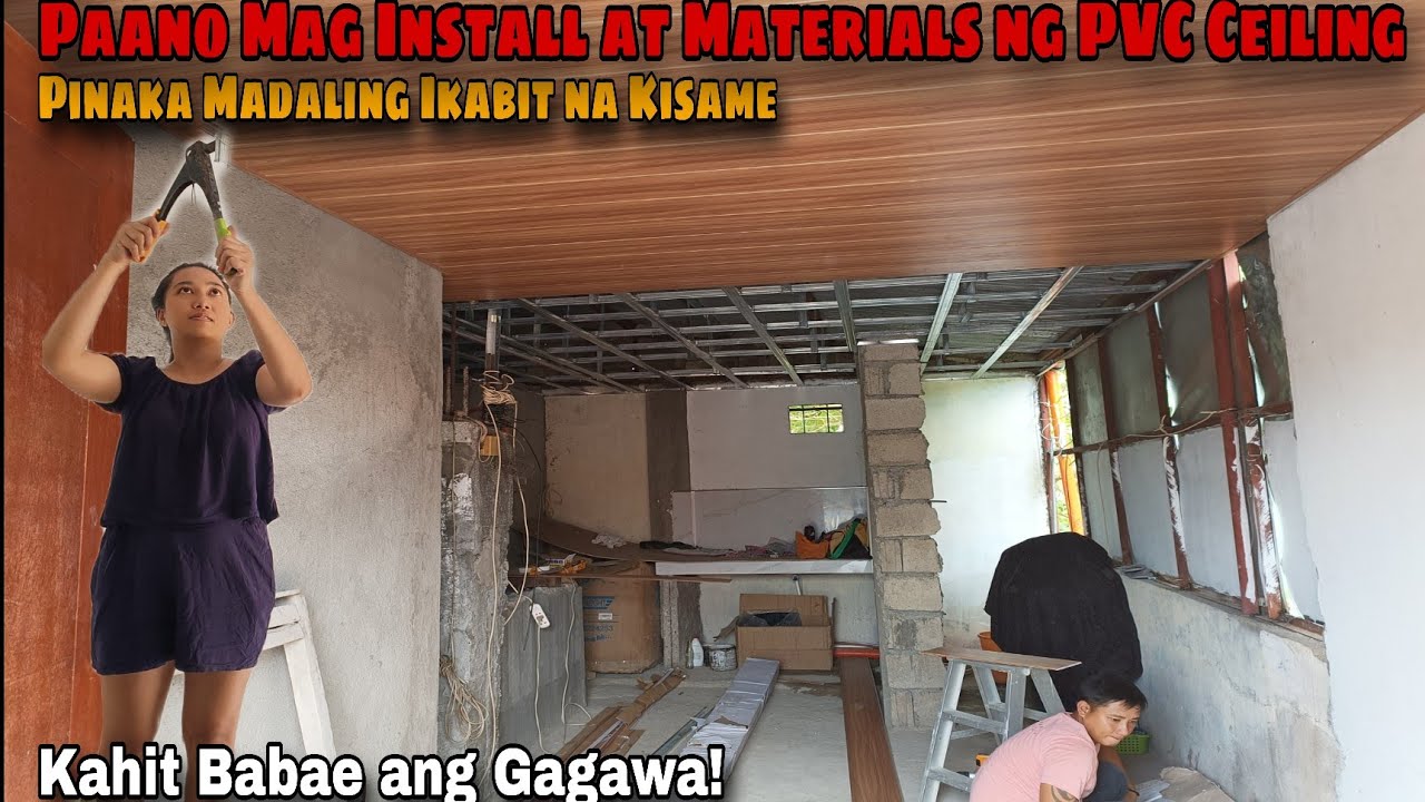 Paano Mag Install ng PVC Ceiling at Materials na Kaylangan Neto