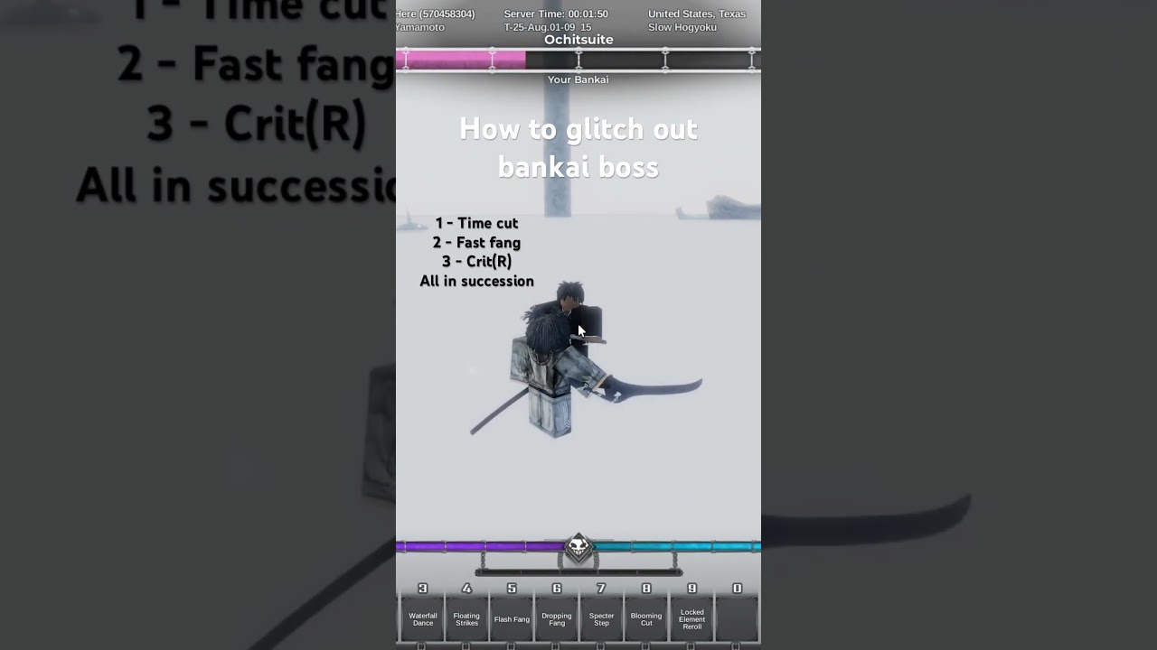 How to glitch out your bankai boss in type souls! (Depends on the bankai)#roblox #typesoul