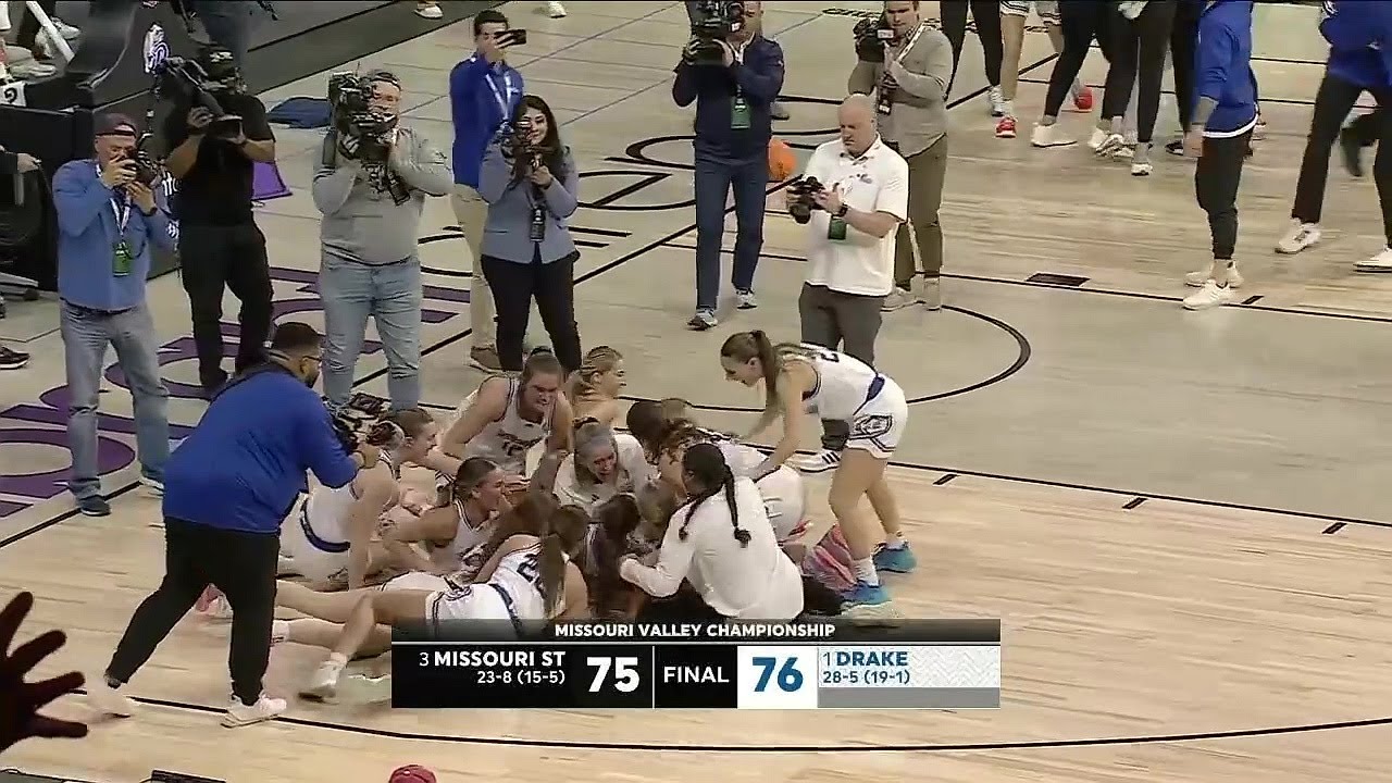 🚨BUZZER BEATER Wins MVC Tournament Championship - Drake Bulldogs vs Missouri State Lady Bears