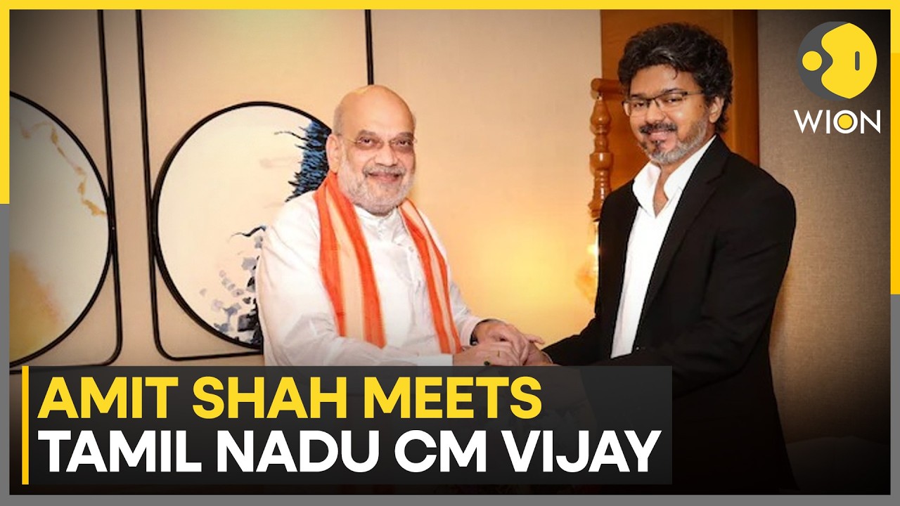 Amit Shah Meets Tamil Nadu CM Vijay Ahead Of Southern Zonal Council Meet