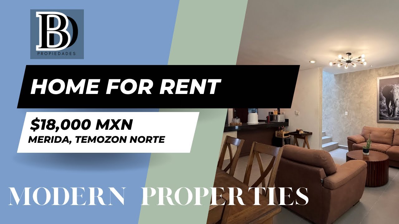 Townhouse for Rent in Temozón Norte, Mérida