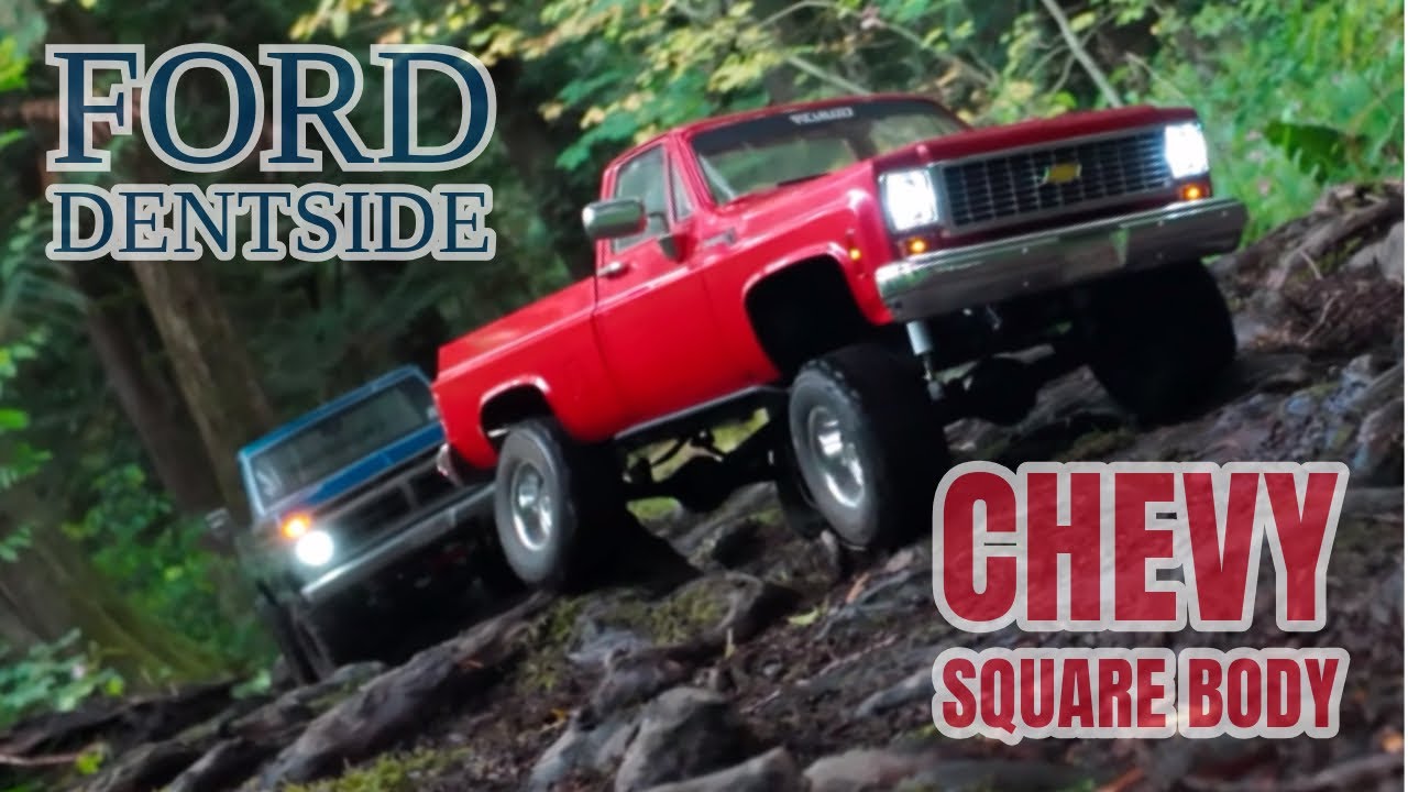 Chevy Square Body VS Ford Dentside - RC4WD K10 Scottsdale & Custom Ford F150