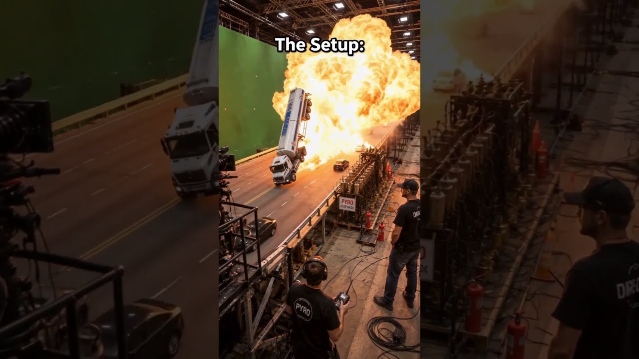 The Setup vs The Shot &mdash; Tanker Truck Explosion. Behind the Scenes