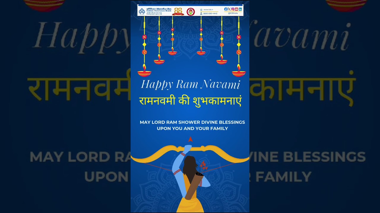 May the auspicious occasion of Ram Navami inspire us to lead a life filled with virtue & compassion.