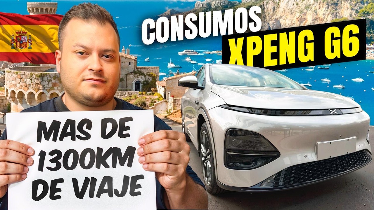 ¡ESTOY EN SHOCK! AUTONOMÍA y CONSUMO REAL del XPENG G6 en Viaje de MÁS de 1300 kilómetros.