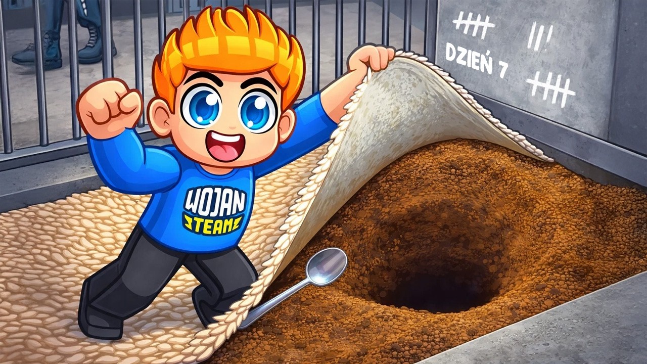 KOPIE DZIURE ŁYŻECZKĄ ABY UCIEC Z WIĘZIENIA w Roblox!