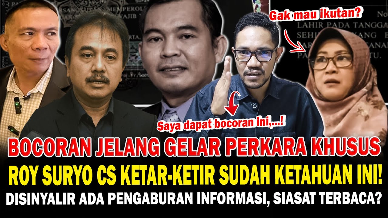 Bocoran Jelang Gelar Perkara Khusus, Roy Suryo cs Ketar-Ketir!