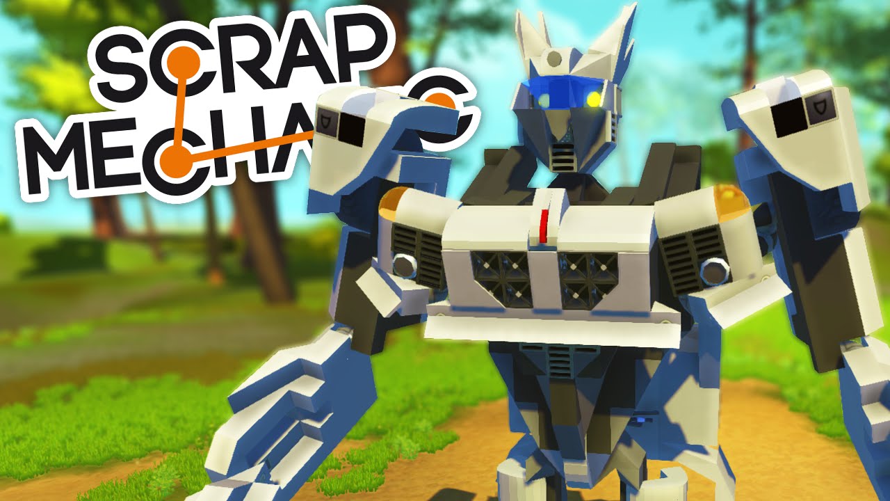 Scrap Mechanic CREATIONS - TRANSFORMERS! JAZZ and BARRICADE!
