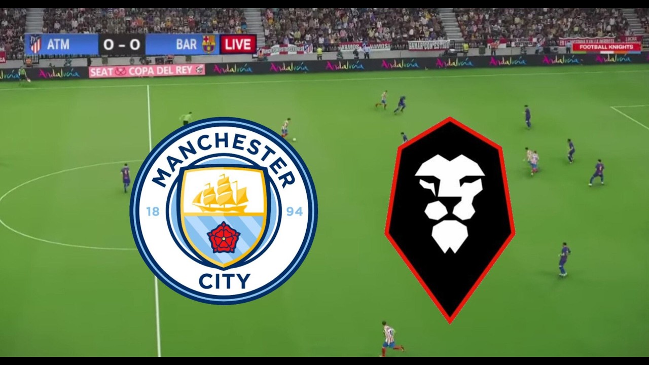 🔴LIVE : Manchester City vs Salford City | Emirates Fa Cup 2026 | PES 21 Simulation