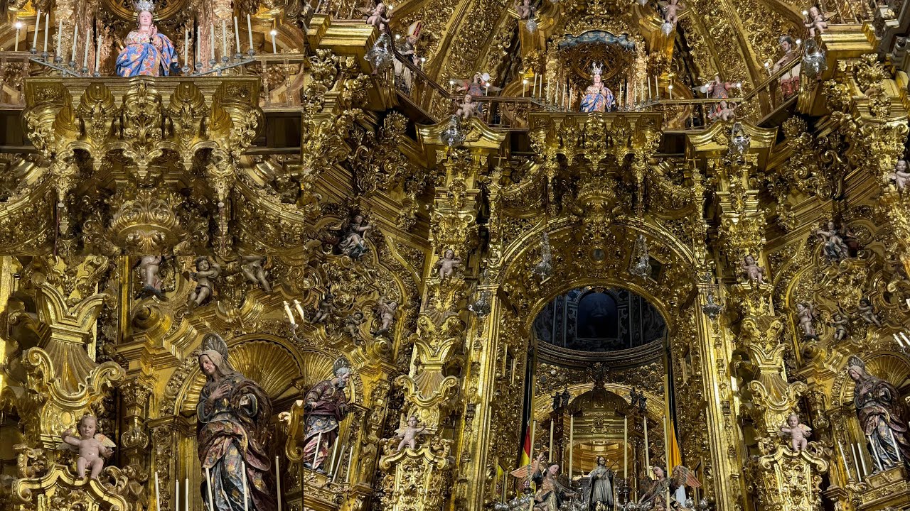 4K🇪🇸｜The heart shaking Gold Altar in SPAIN, Basílica de San Juan de Dios Gold Altar in GRANADA