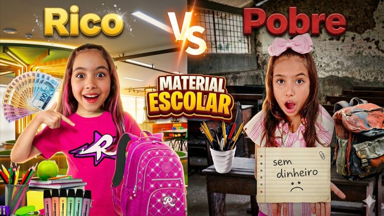 RICO X POBRE MATERIAL ESCOLAR 2026 🤔