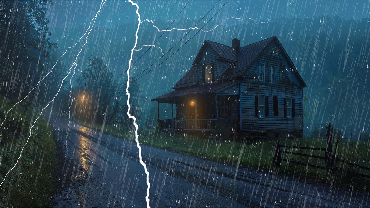 Duerme en 5 Minutos con Lluvia y Truenos – Sonidos para Dormir Toda la Noche